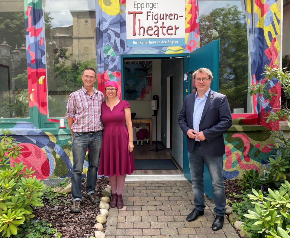 von links: Thomas Zotz, Heidi Callewaert-Zotz, Dr. Michael Preusch MdL